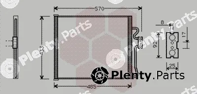 Van Wezel 06005185 — Condenser, air conditioning
