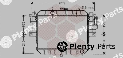 Van Wezel 11002038 — Radiator, engine cooling