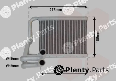 Van Wezel 82006213 — Heat Exchanger, interior heating