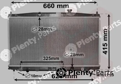 Van Wezel 25002288 — Radiator, engine cooling