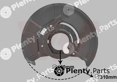 Van Wezel 0640371 — Splash Guard, brake disc