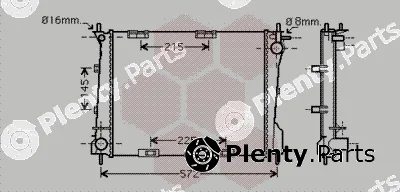 Van Wezel 43002372 — Radiator, engine cooling
