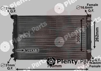 Van Wezel 03002122 — Radiator, engine cooling