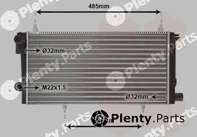 Van Wezel 09002073 — Radiator, engine cooling