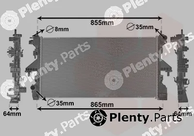 Van Wezel 09012711 — Radiator, engine cooling