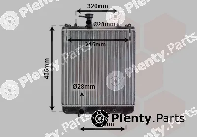 Van Wezel 52002061 — Radiator, engine cooling
