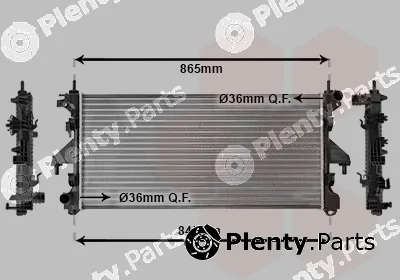 Van Wezel 40012305 — Radiator, engine cooling