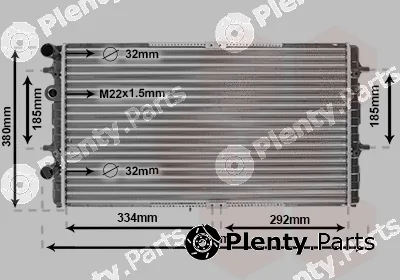 Van Wezel 58002180 — Radiator, engine cooling
