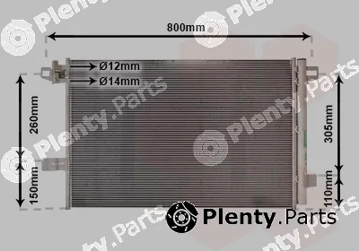 Van Wezel 58015704 — Condenser, air conditioning