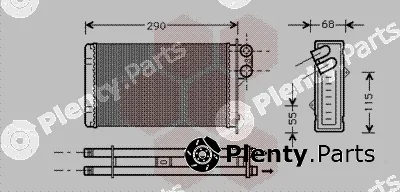 Van Wezel 40006172 — Heat Exchanger, interior heating