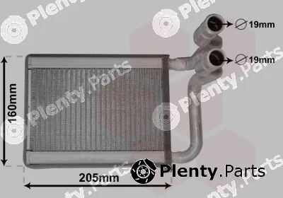 Van Wezel 83006197 — Heat Exchanger, interior heating