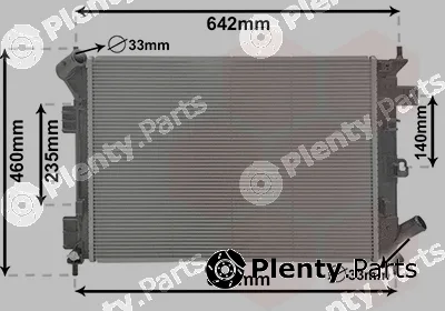 Van Wezel 82012712 — Radiator, engine cooling