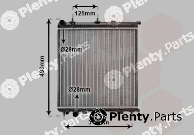 Van Wezel 09002187 — Radiator, engine cooling
