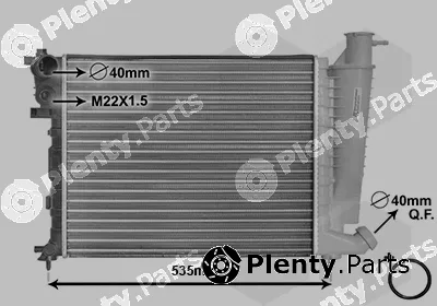 Van Wezel 09002154 — Radiator, engine cooling *** IR PLUS ***