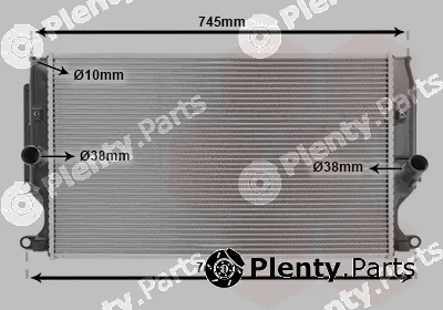 Van Wezel 53002402 — Radiator, engine cooling