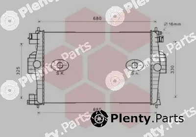 Van Wezel 09002280 — Radiator, engine cooling