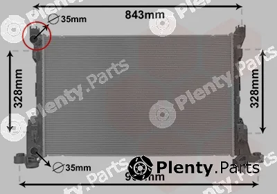 Van Wezel 43002623 — Radiator, engine cooling