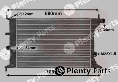 Van Wezel 37002242 — Radiator, engine cooling
