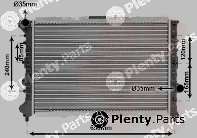 Van Wezel 01002057 — Radiator, engine cooling