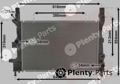 Van Wezel 18012710 — Radiator, engine cooling