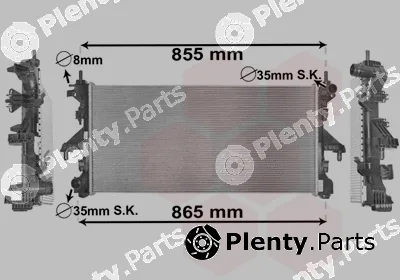 Van Wezel 17002398 — Radiator, engine cooling