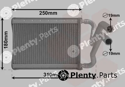Van Wezel 82006437 — Heat Exchanger, interior heating