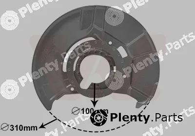 Van Wezel 0640372 — Splash Guard, brake disc