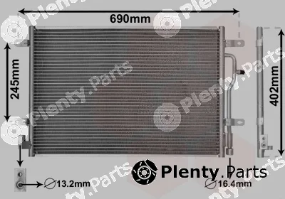 Van Wezel 03005194 — Condenser, air conditioning