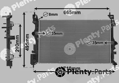 Van Wezel 37012701 — Radiator, engine cooling