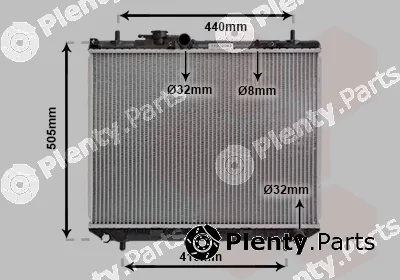 Van Wezel 11002043 — Radiator, engine cooling