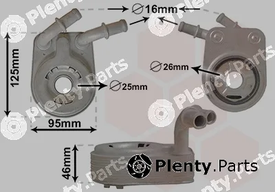 Van Wezel 17003458 — Oil Cooler, engine oil *** IR PLUS ***