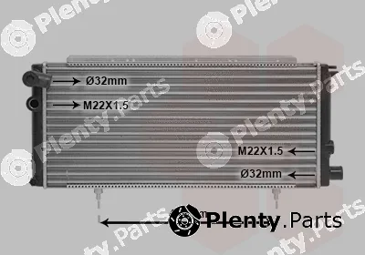 Van Wezel 40002085 — Radiator, engine cooling
