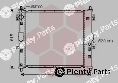 Van Wezel 81002117 — Radiator, engine cooling