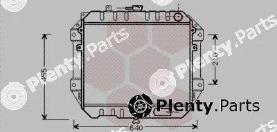 Van Wezel 11002051 — Radiator, engine cooling
