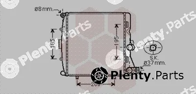 Van Wezel 74002054 — Radiator, engine cooling