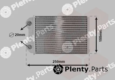 Van Wezel 06006426 — Heat Exchanger, interior heating