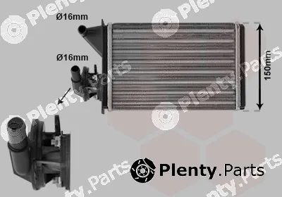 Van Wezel 17006087 — Heat Exchanger, interior heating *** IR PLUS ***