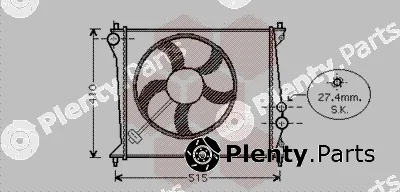 Van Wezel 03002213 — Radiator, engine cooling