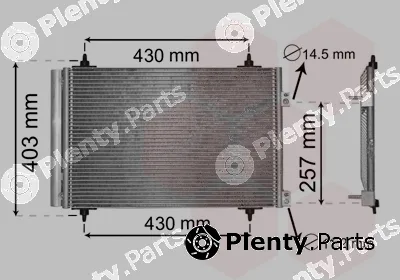 Van Wezel 09005231 — Condenser, air conditioning