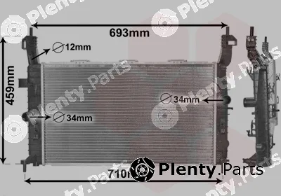 Van Wezel 37002345 — Radiator, engine cooling