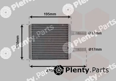 Van Wezel 82006061 — Heat Exchanger, interior heating