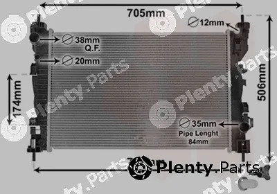 Van Wezel 01002120 — Radiator, engine cooling *** IR PLUS ***