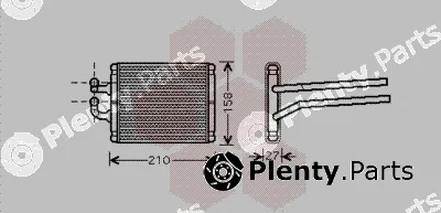Van Wezel 83006095 — Heat Exchanger, interior heating
