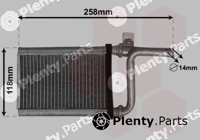 Van Wezel 32006254 — Heat Exchanger, interior heating