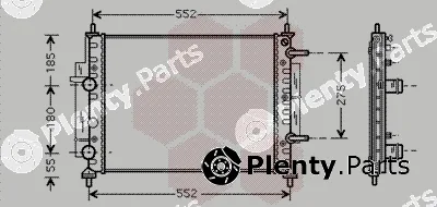 Van Wezel 17002260 — Radiator, engine cooling