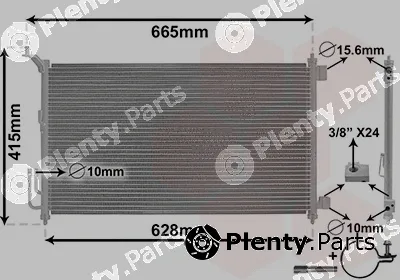Van Wezel 13005251 — Condenser, air conditioning *** IR PLUS ***
