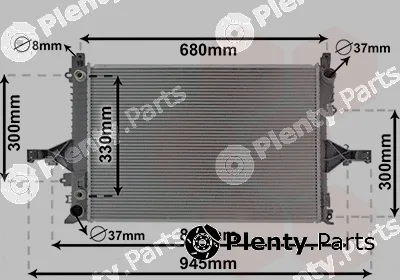 Van Wezel 59002115 — Radiator, engine cooling