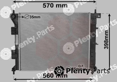 Van Wezel 82002338 — Radiator, engine cooling
