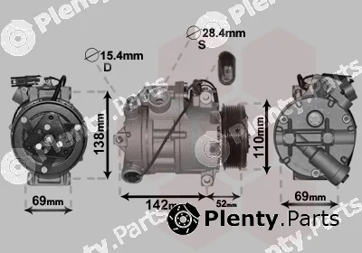 Van Wezel 0600K442 — Compressor, air conditioning