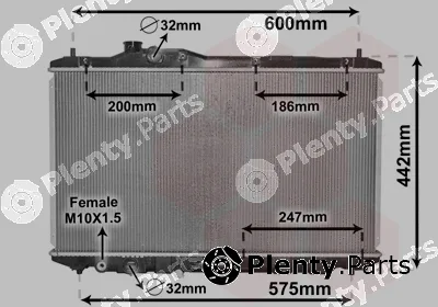 Van Wezel 25002296 — Radiator, engine cooling